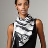 Alexander Mcqueen Siamese Tiger & Skull Scarf in Black (no sze) - Lyst