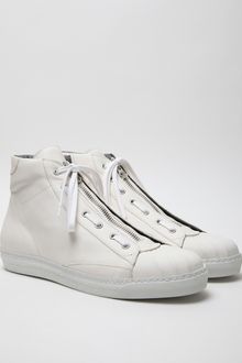 Alexander McQueen Alexander Mcqueen Mens Leather High Top Sneaker - Lyst