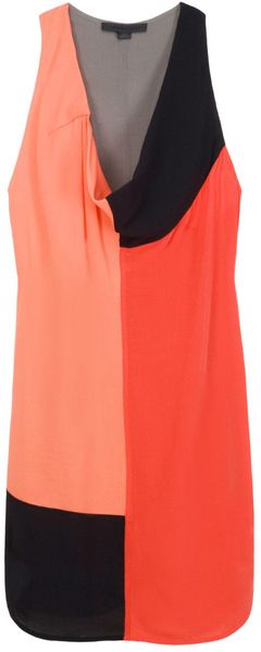 Alexander Wang Colour Block Tank Dress in Gray - Lyst