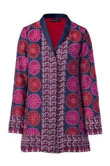 Antik Batik Blue Multicolor Embroidered Jacket - Lyst