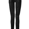 Balmain  Low Rise Leather Pants in Black - Lyst