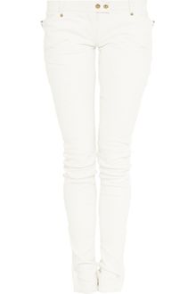 Balmain Low-rise Skinny Leather Pants - Lyst