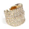 Dannijo Golden Swarovski Crystals Ring in Gold - Lyst