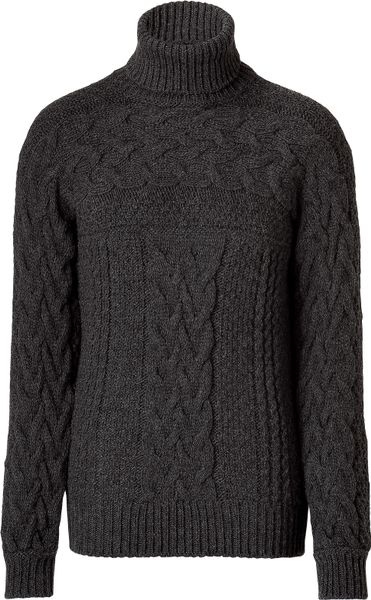 D&g Anthracite Grey Turtleneck Pullover in Gray for Men (anthracite) - Lyst