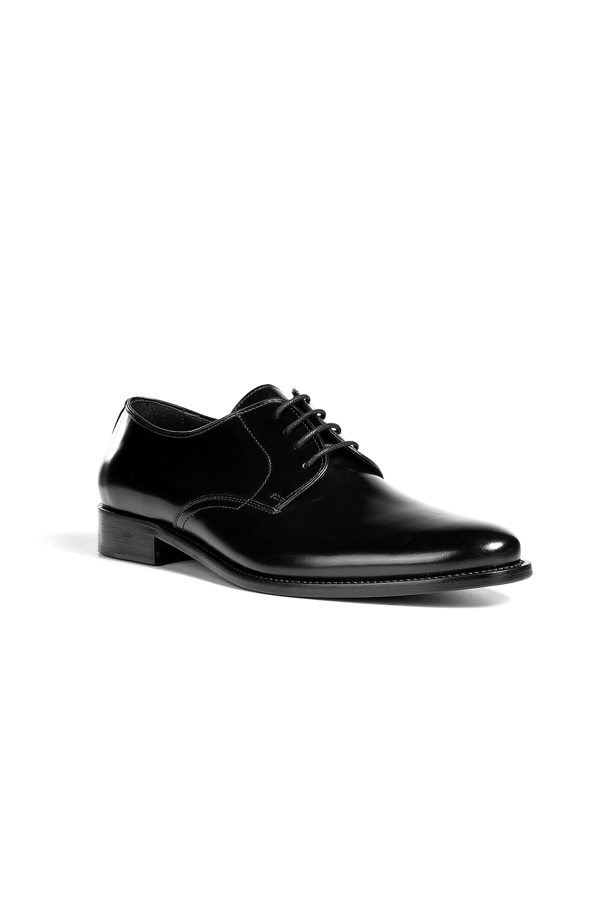 D&g Black Glazed Leather Shoes in Black for Men Lyst