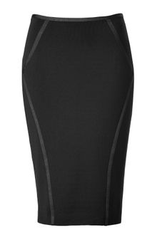 Donna Karan New York Black Stretch Pencil Skirt - Lyst
