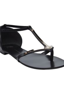 Giuseppe Zanotti Metal T-strap Sandal - Lyst