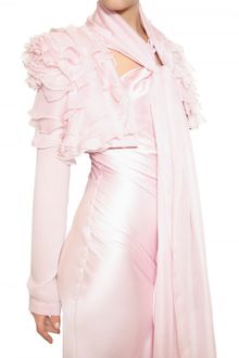 John Galliano Ruffled Silk Georgette Bolero Jacket - Lyst