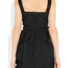 Lanvin Embroidered Bubbleskirt Crepe Dress in Black - Lyst