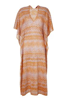 Missoni Mandarin and Lilac Lurex Maxi Caftan - Lyst