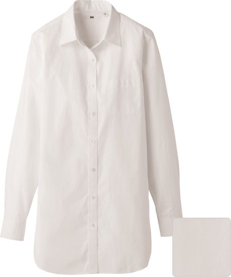 uniqlo white cotton shirt
