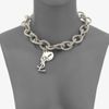 Yves Saint Laurent Textured Links Necklace in Gold - Lyst