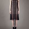 Ann Demeulemeester Sheer Dress in Black - Lyst