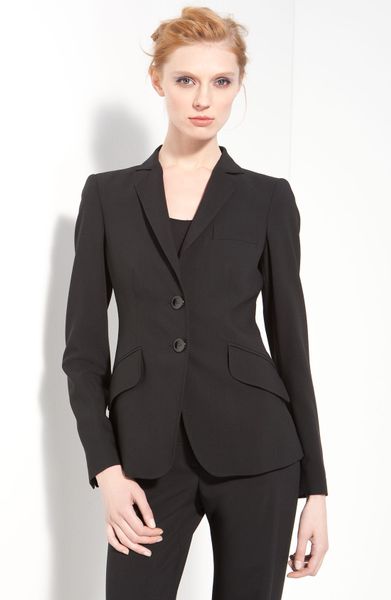 Armani Featherweight Wool Jacket in Black - Lyst