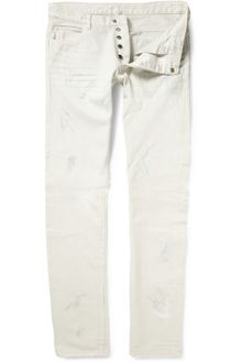 Balmain Distressed Slim-fit Jeans - Lyst