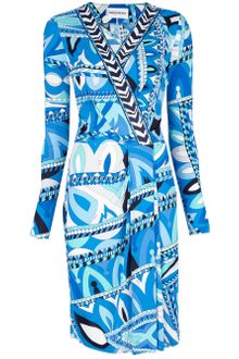 Emilio Pucci Abstract Print Dress - Lyst