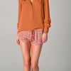 Haute Hippie Collared Blouse in Orange - Lyst
