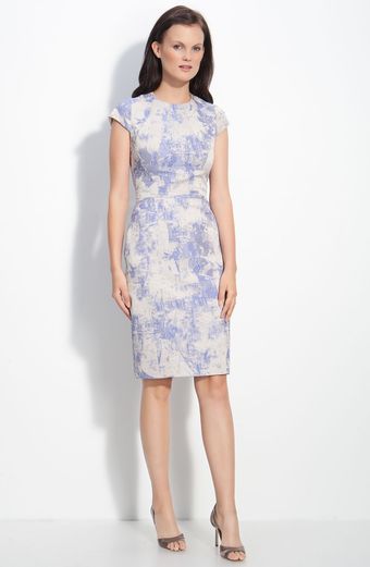  Print Sheath Dress 