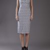 Monrow Long Bustier Dress in Gray (cream) - Lyst