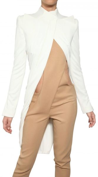 Mugler Viscose Jersey Jacket - Lyst