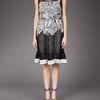 Oscar De La Renta Embroidered Dress in Black - Lyst
