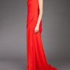 Oscar De La Renta Oneshoulder Gown in Red - Lyst