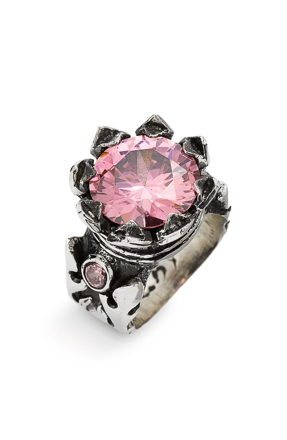 Queen Baby Crown Statement Ring in Pink (silver/ pink) Lyst