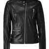 Sandro Black Leather Biker Jacket in Black - Lyst