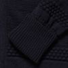 S.n.s Herning Fisherman Bubble Knit Wool Cardigan in Blue for Men - Lyst