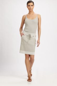 St. John Drawstring Skirt - Lyst