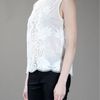 Stella Mccartney Lace Detail Blouse in White - Lyst