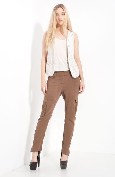 Theyskens' Theory Jolo Feckle Vest in Beige (white) - Lyst