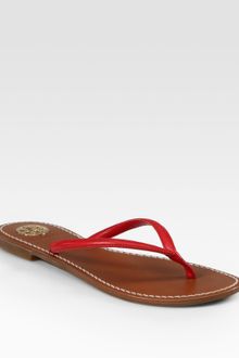 Tory Burch Abitha Leather Thong Sandals - Lyst