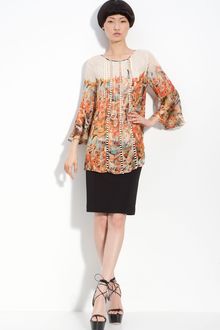 Tracy Reese Sheer Print Tunic - Lyst