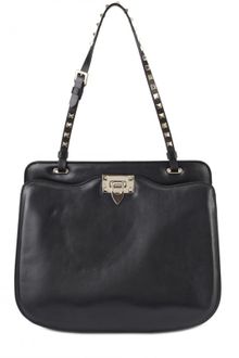 Valentino Rockstud Nappa Shoulder Bag - Lyst
