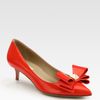 Valentino Versailles Patent Leather Point Toe Bow Pumps in Pink (blush) - Lyst