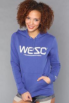 Wesc The Wesc Hooded Sweatshirt in Deep Ultramarine Blue - Lyst