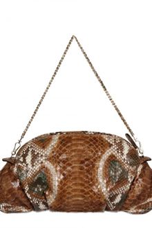 Zagliani New Greta Pyton Shoulder Bag - Lyst
