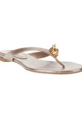 Alexander McQueen Skull Detail Flip Flop