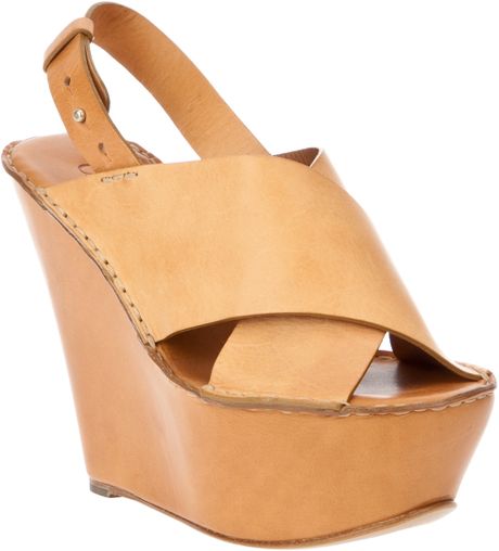 Chloé Platform Sandal in Beige (nude) - Lyst