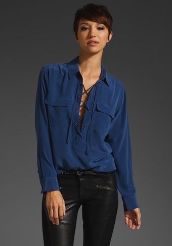  Knox Lace Up Blouse 