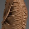 Haute Hippie Drape Front Mini Skirt in Brown (taupe) - Lyst