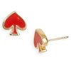 Kate Spade Spade To Spade Mini Stud Earrings in Red - Lyst