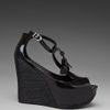 Melissa Peace Wedge Sandal in Black - Lyst