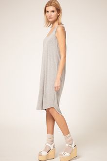 ASOS Collection Midi Summer Dress With Dipped Back Hem - Lyst