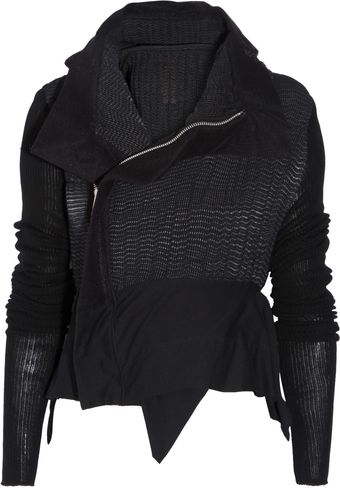 Rick Owens Stretch-Weave And Structured-Mesh Jacket - Lyst