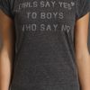 Zoe Karssen Girls Say Yes Tee in Gray (neps jersey) - Lyst