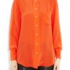 3.1 Phillip Lim Silk Crepe De Chine Shirt in Orange - Lyst