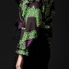 Burberry Prorsum Cropped Crochet Parka in Green (emerald) - Lyst