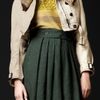 Burberry Prorsum Cropped Crochet Beaded Parka in Beige (trench melange) - Lyst